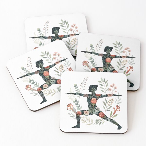 Item preview, Warrior Botanical Yoga Art designed and sold by Ujjayi Designs.