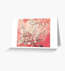 Vincent Van Gogh Almond Blossoms Peach Greeting Card