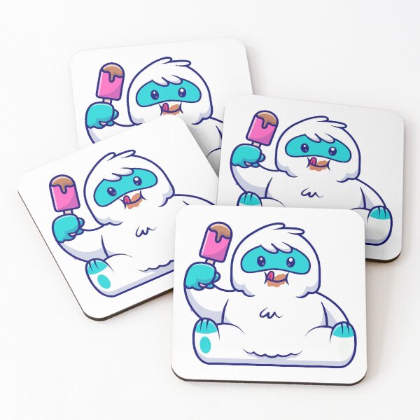 Item preview, Cute Yeti Eating Chocolate Ice Cream Pop designed and sold by dmladero.