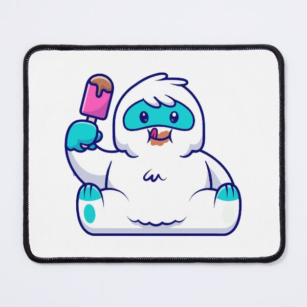 Item preview, Cute Yeti Eating Chocolate Ice Cream Pop designed and sold by dmladero.