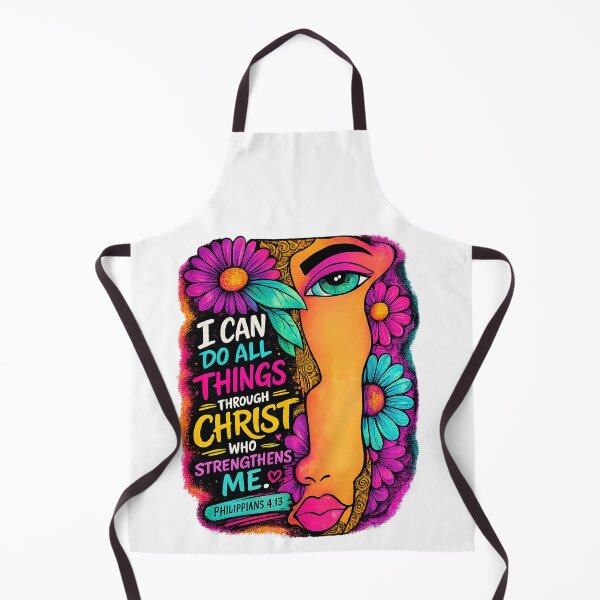 Item preview, I Can Do All Things Through Christ | Philippians 4:13 Christian Floral Faith Art designed and sold by Ashes to Artistry.