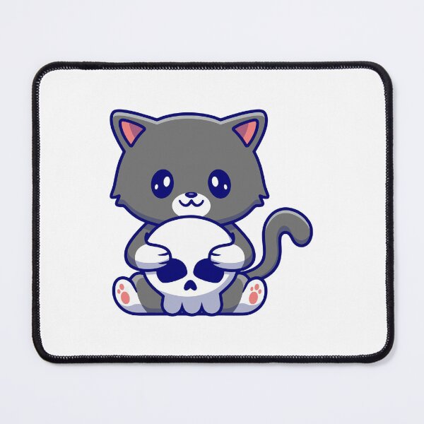 Item preview, Cute Goth Cat Holding a Skull designed and sold by dmladero.