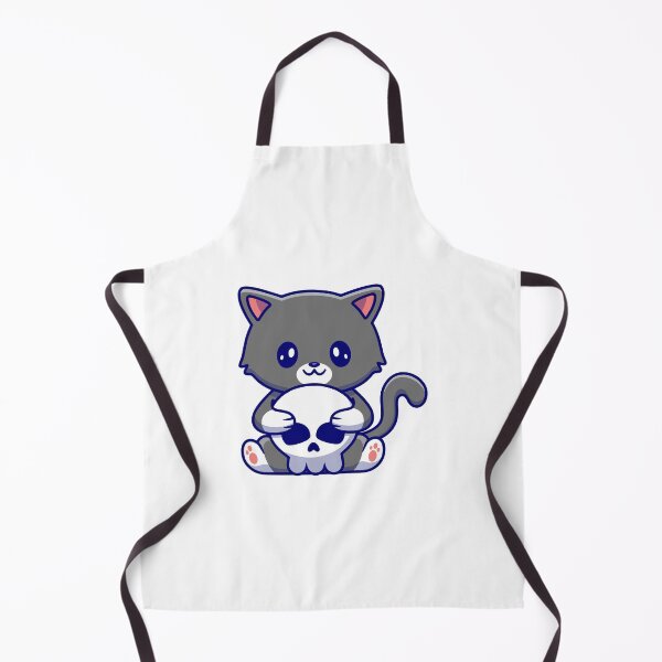 Item preview, Cute Goth Cat Holding a Skull designed and sold by dmladero.
