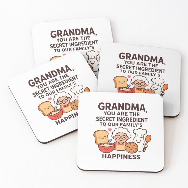 Item preview, Grandma, you are the secret ingredient to our family's happiness designed and sold by Cosmicprints99.
