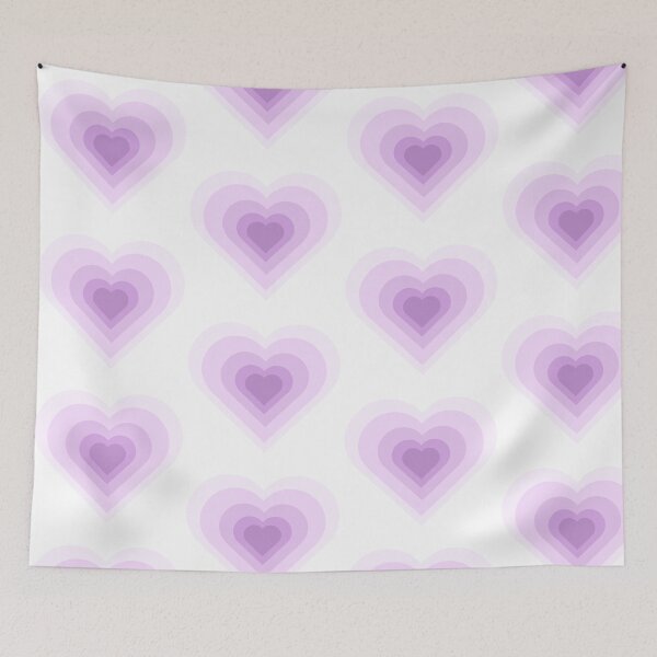 Item preview, Concentric Purple Hearts designed and sold by LauraMK.