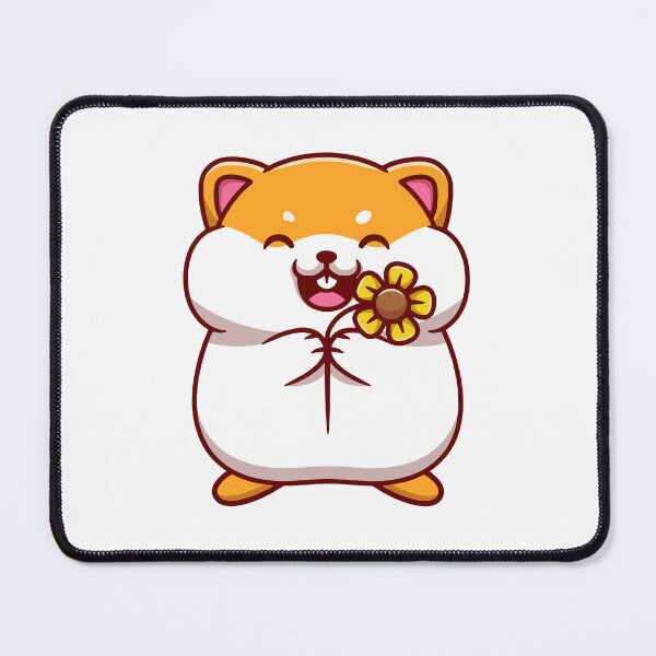 Item preview, Cute Happy Hamster Holding a Sunflower designed and sold by dmladero.