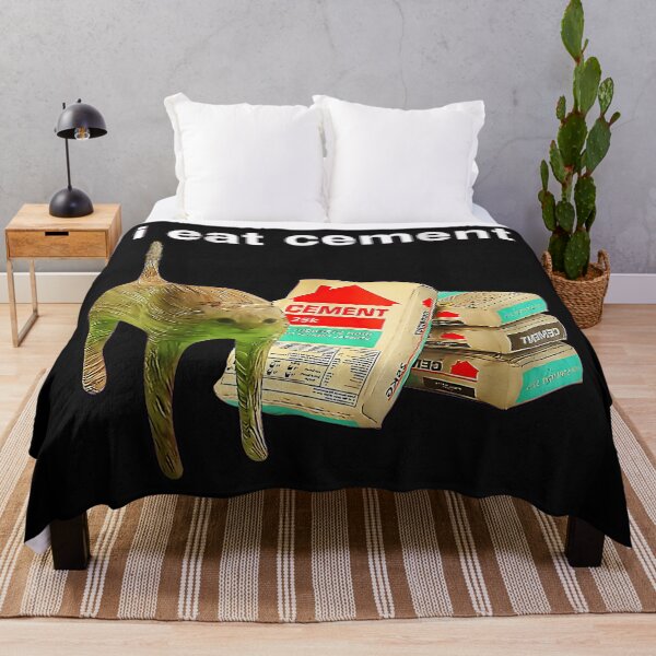 Item preview, I Eat Cement Cat Meme Funny Internet Humor designed and sold by SanTiOmal.