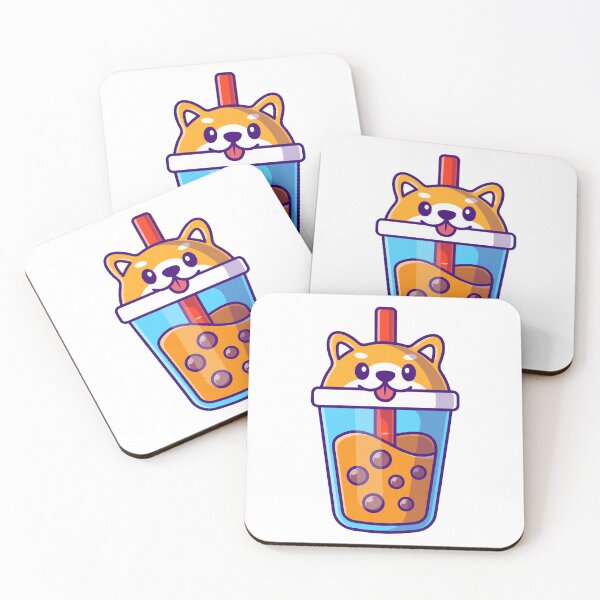 Item preview, Cute Shiba Inu Dog Boba Bubble Tea designed and sold by dmladero.