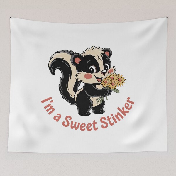 Item preview, I’m a Sweet Stinker Cute Skunk Lover Design designed and sold by Cool-cat-art.