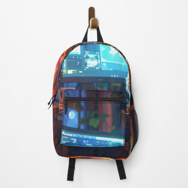 Item preview, Cozy Lofi Gamer Cat Setup Illustration designed and sold by Kavin786.