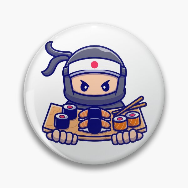 Item preview, Cute Chibi Ninja Sushi Chef Serving Platter designed and sold by dmladero.