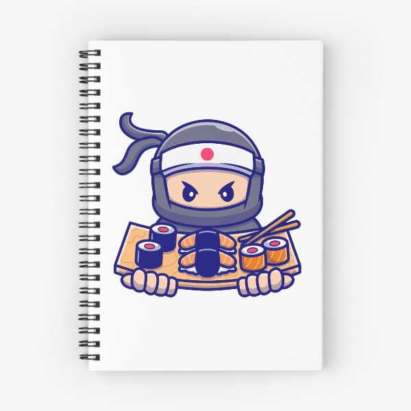 Item preview, Cute Chibi Ninja Sushi Chef Serving Platter designed and sold by dmladero.