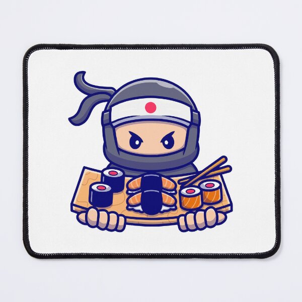 Item preview, Cute Chibi Ninja Sushi Chef Serving Platter designed and sold by dmladero.