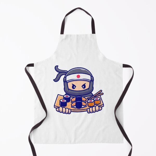 Item preview, Cute Chibi Ninja Sushi Chef Serving Platter designed and sold by dmladero.
