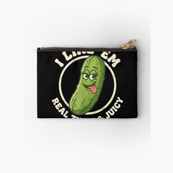 Item preview, I Like 'Em Real Thick & Juicy Pickle Lover Humor Foodie designed and sold by SanTiOmal.