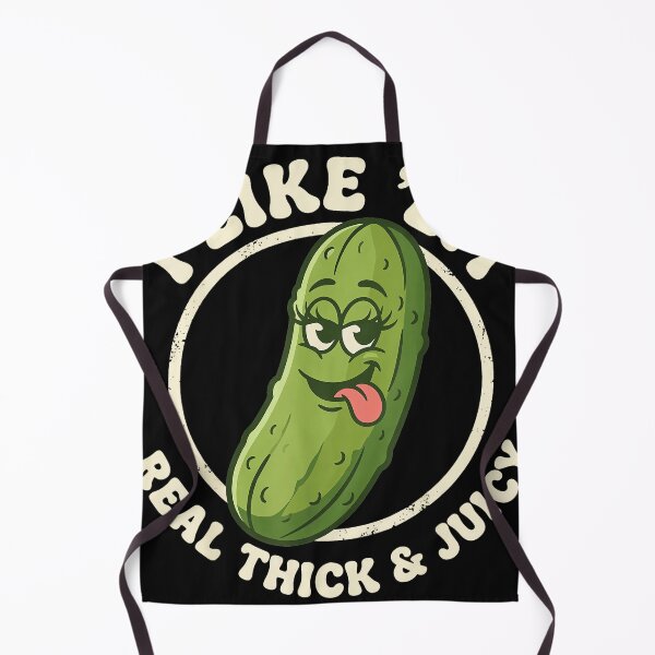 Item preview, I Like 'Em Real Thick & Juicy Pickle Lover Humor Foodie designed and sold by SanTiOmal.