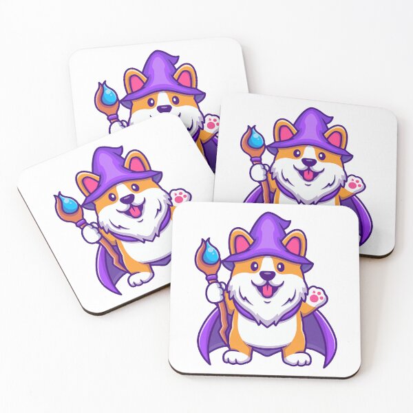 Item preview, Cute Wizard Corgi Dog with Magic Staff designed and sold by dmladero.