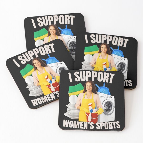 Item preview, I Support Women's Sports Housework Humor Homemaker designed and sold by SanTiOmal.