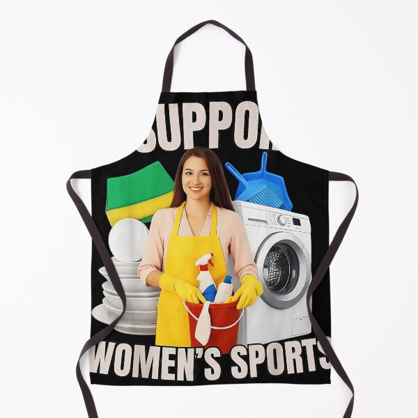 Item preview, I Support Women's Sports Housework Humor Homemaker designed and sold by SanTiOmal.
