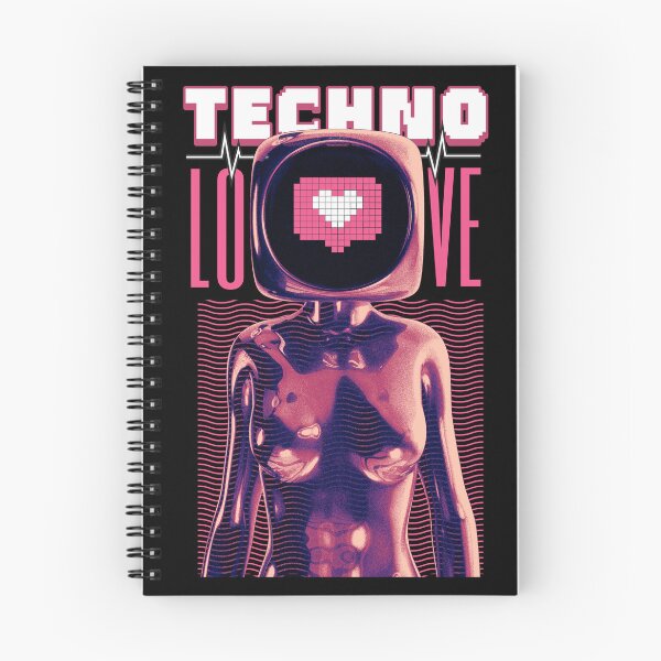 Item preview, TECHNO - Love Tech Screen (White) designed and sold by Discothreadz.