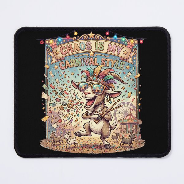 Item preview, Funny Chaos Goat Carnival Meme Wild Festival Animal Humor Gift designed and sold by Im-Ara.