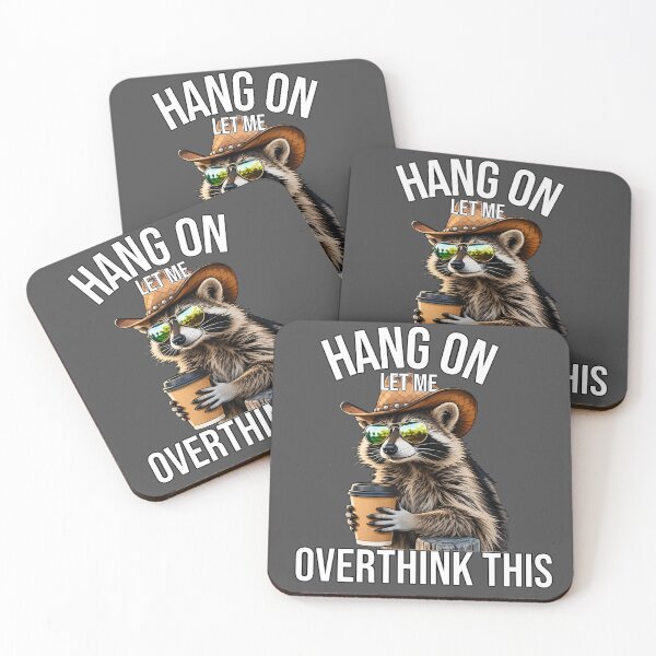 Item preview, Overthinking raccoon designed and sold by Mazkeratii.