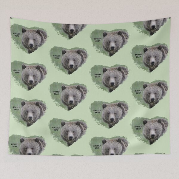 Item preview, Grizzly Bear In A Heart designed and sold by Whisperingpeaks.