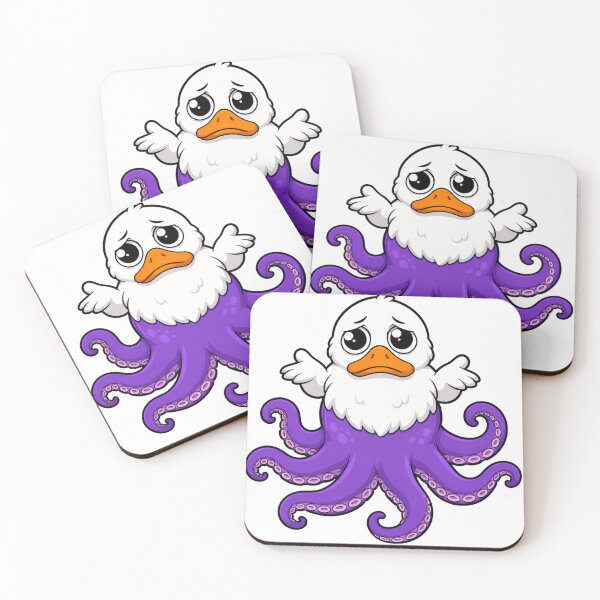 Item preview, Shrugging Duck-topus designed and sold by LevelUpReads.