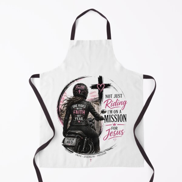 Item preview, Christian Biker Girl | Riding on a Mission for Jesus Faith Motorcycle Design designed and sold by Ashes to Artistry.