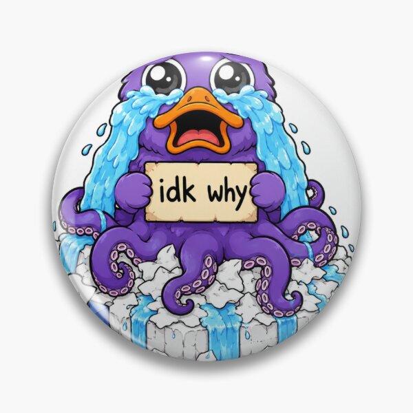 Item preview, IDK Why I'm Crying Duck-topus designed and sold by LevelUpReads.