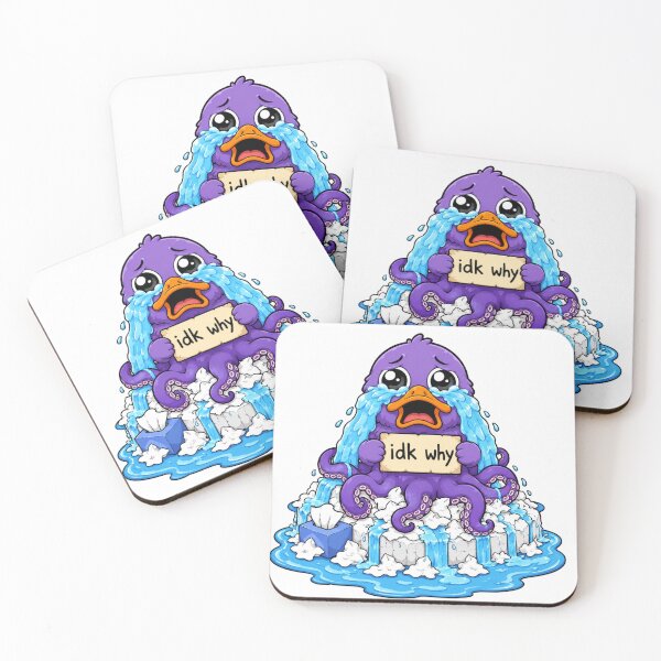 Item preview, IDK Why I'm Crying Duck-topus designed and sold by LevelUpReads.