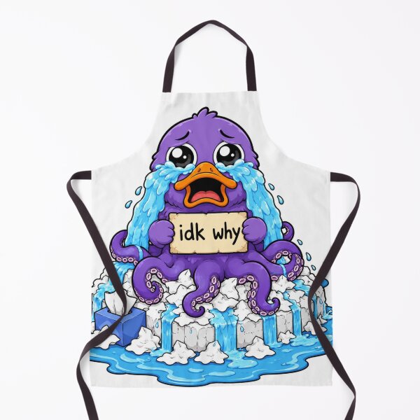 Item preview, IDK Why I'm Crying Duck-topus designed and sold by LevelUpReads.