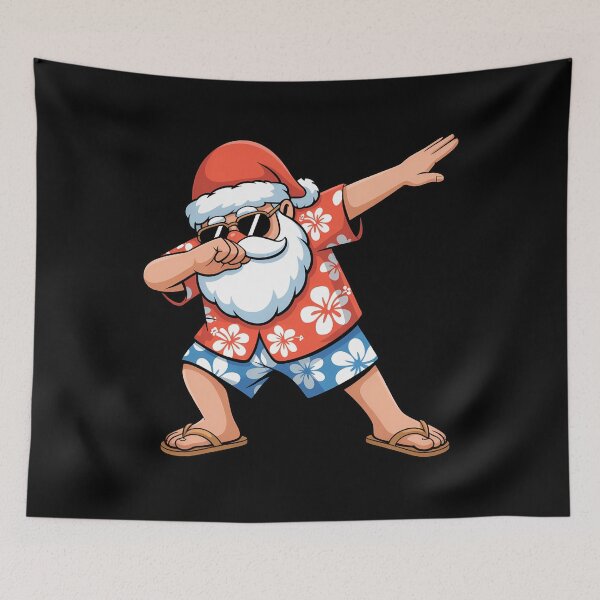 Item preview, Dabbing Santa Christmas in July Boys Men Hawaiian Xmas Dab designed and sold by SapfireStuArt.