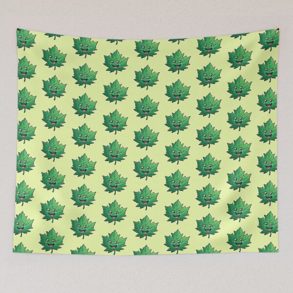 Item preview, Cute Happy Spring Maple Leaf designed and sold by NatalyArtStudio.