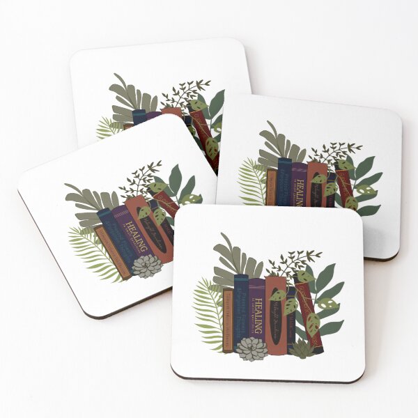 Item preview, Whimsical Botanical Book stack - Dark Academia Reader Aesthetic designed and sold by Calm and Antsy.