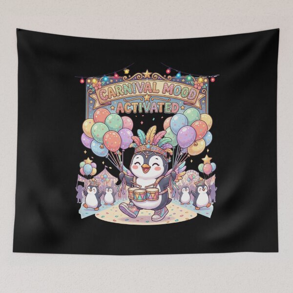 Item preview, Cute Penguin Carnival Parade Funny Festival Animal Lover Gift designed and sold by Im-Ara.