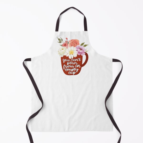 Item preview, You Can’t Pour From an Empty Cup – Floral Coffee Mug Self Care Quote Design designed and sold by Calm and Antsy.