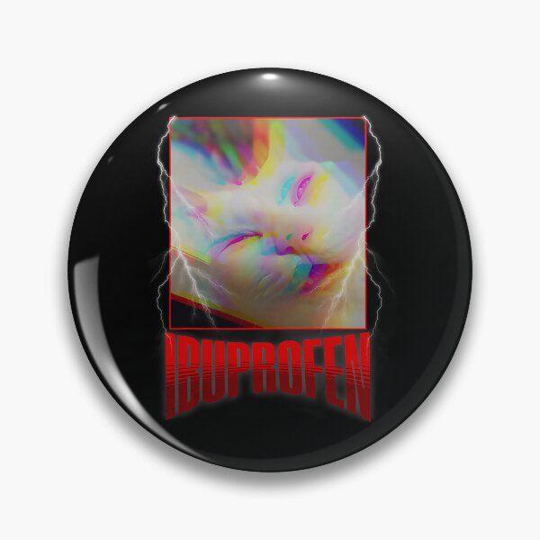 Item preview, Ibuprofen Funny Cat Meme Stupid Silly Cat Unhinged Cringe designed and sold by herbwaters.