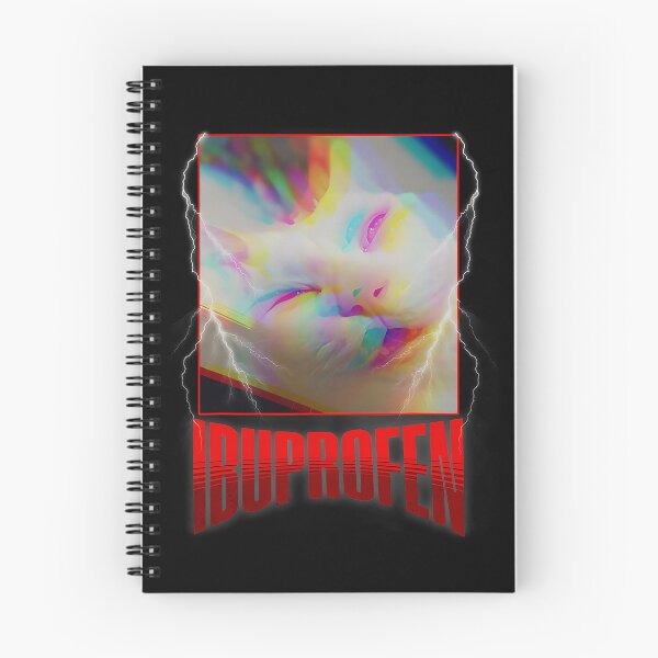 Item preview, Ibuprofen Funny Cat Meme Stupid Silly Cat Unhinged Cringe designed and sold by herbwaters.