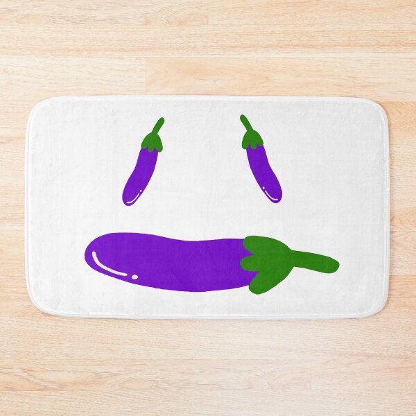 Item preview, Funny Eggplant Face Kawaii Cartoon designed and sold by Rexusstain.