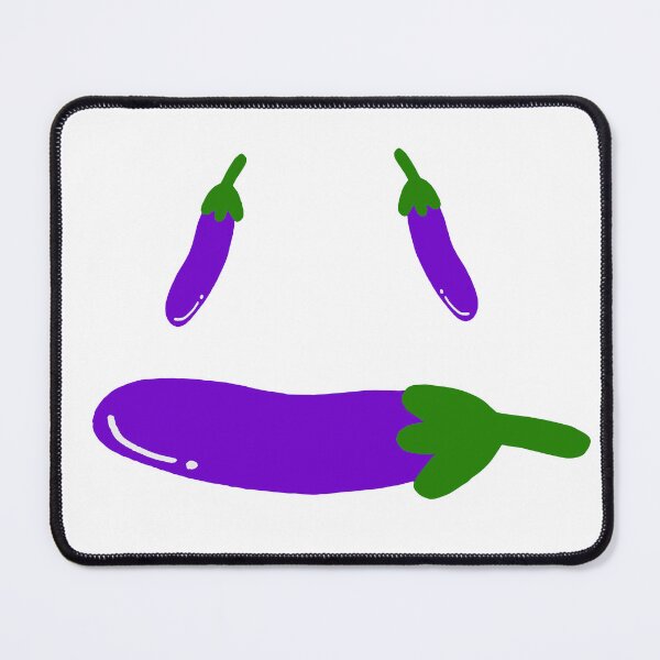 Item preview, Funny Eggplant Face Kawaii Cartoon designed and sold by Rexusstain.