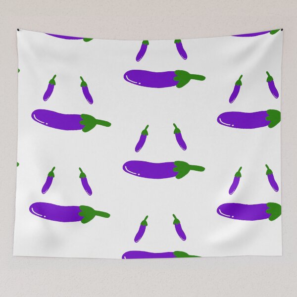 Item preview, Funny Eggplant Face Kawaii Cartoon designed and sold by Rexusstain.