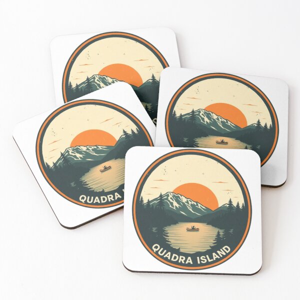 Item preview, Quadra Island Canada Wilderness Travel Poster Design designed and sold by MystiColo.