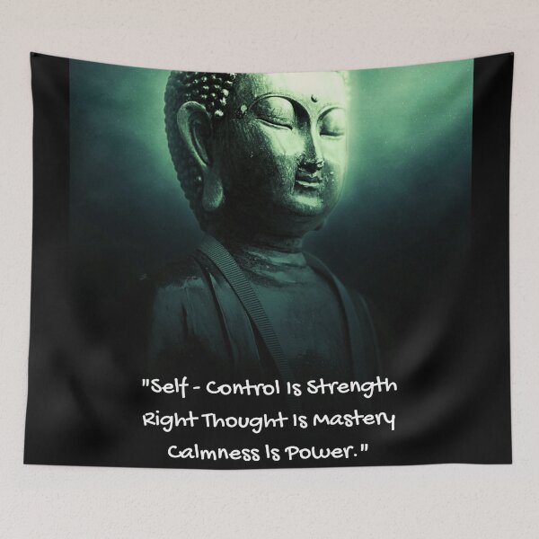 Item preview, Minimal Buddha Quote Spiritual Meditation Aesthetic Design designed and sold by prsagar01 .