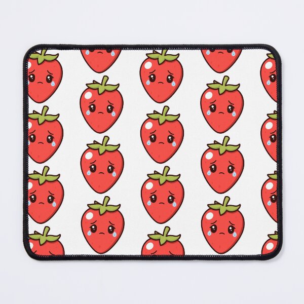 Item preview, Sad Crying Strawberry Kawaii Cartoon designed and sold by Rexusstain.