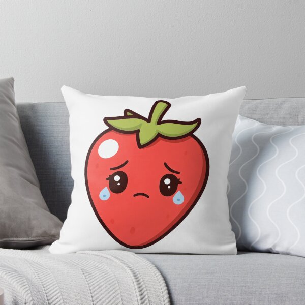 Item preview, Sad Crying Strawberry Kawaii Cartoon designed and sold by Rexusstain.