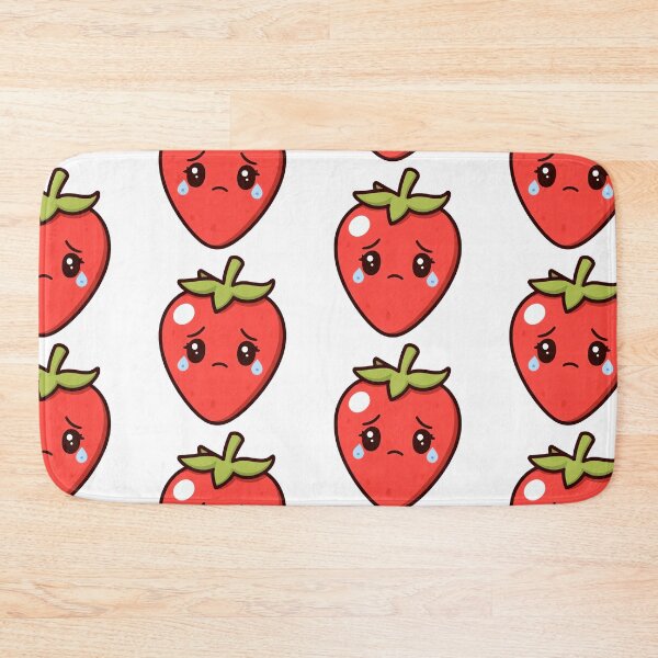 Item preview, Sad Crying Strawberry Kawaii Cartoon designed and sold by Rexusstain.