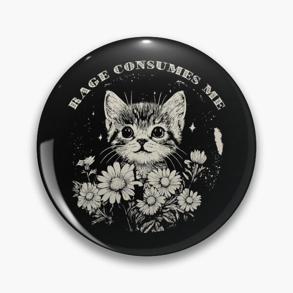 Item preview, Cute Cat Rage Consumes Me Funny Sarcastic Kitten Flower designed and sold by roycehopkins.