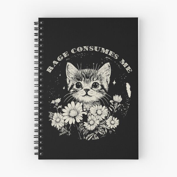 Item preview, Cute Cat Rage Consumes Me Funny Sarcastic Kitten Flower designed and sold by roycehopkins.
