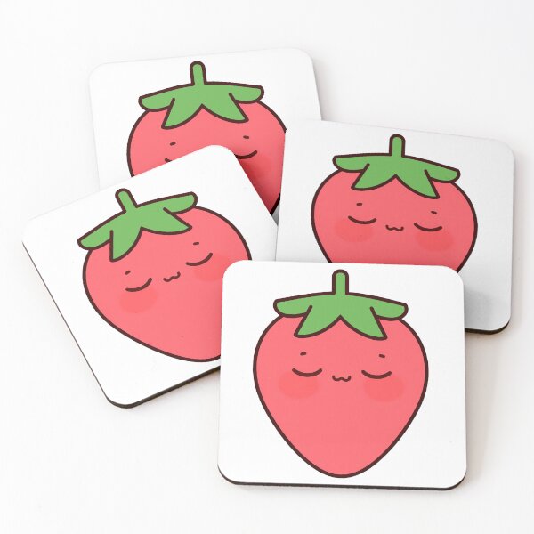 Item preview, Sleepy Strawberry Kawaii Cartoon Sticker designed and sold by Rexusstain.